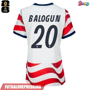 Lacne Ženy Futbalové dres Spojené štáty Folarin Balogun #20 MS 2026 Krátky Rukáv - Domáci